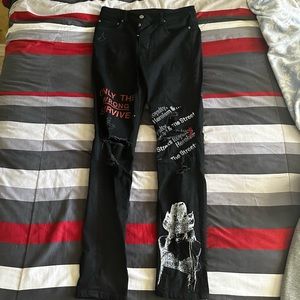 KSUBI JEANS “ONLY THE WRONG SURVIVE” 100% AUTHENTIC